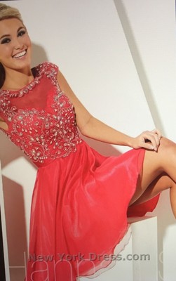 cherry red cocktail dresses