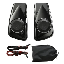 Saddlebag Lids & 6.5" Speakers Fit For Harley Touring Electra Street Glide 14-24