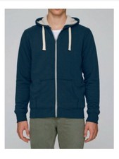 Sweat-shirts zippés à capuche fourrés polaire Homme coton Bio Hoodie taille S