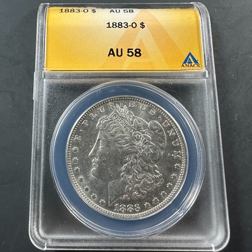 1883-O $1 Morgan Silver Dollar, ANACS AU58 (84366)