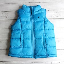 Old Navy Girl's Sleeve Puffer Jacket Vest Size XS 5 5T Winter Fleece Lined