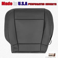 2017 2018 2019 Ford F250 F350 Lariat Driver Bottom Perforated Leather Cover Blk