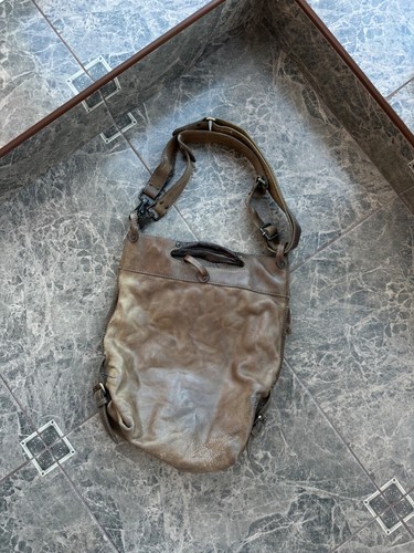 Vintage Aunts & Uncles Leather Shoulder Brown Bag