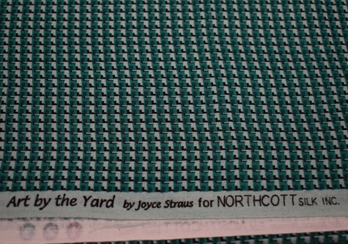 36" x 44" COTTON FABRIC northcott silk JOYCE STRAUS green black ART BY THE YARD - Picture 2 of 3