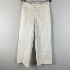 Everlane The Wide Leg Structure Pants Womens 2 Bone White