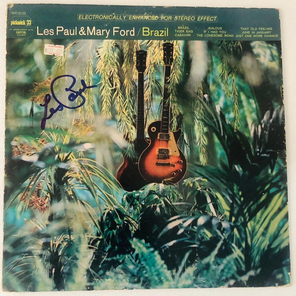 LES PAUL Autograph Signed