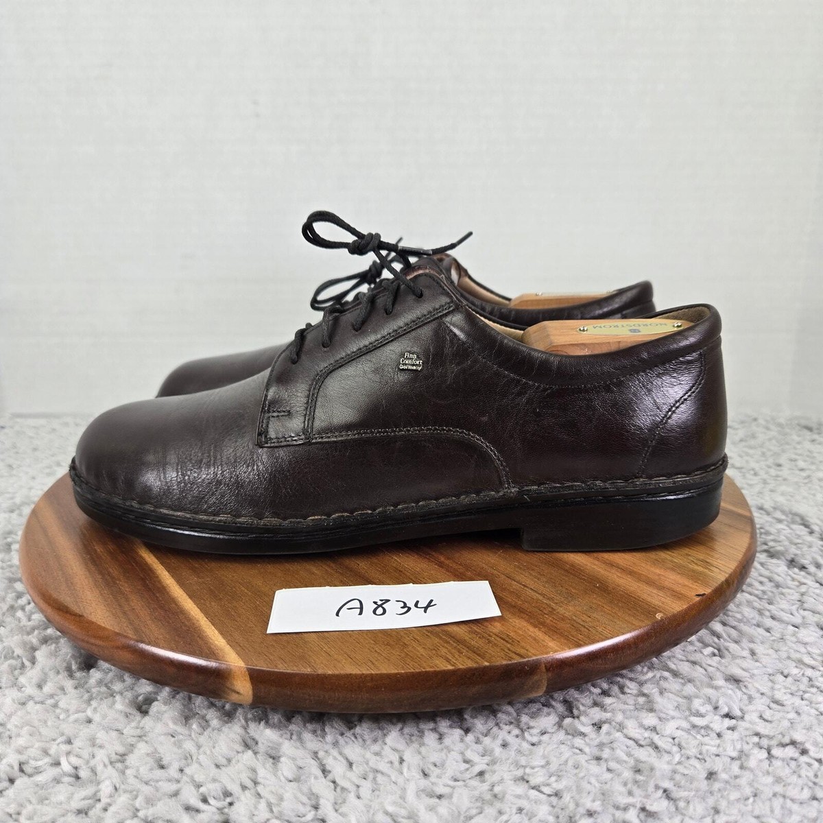 Finn Comfort Milano Brown Leather Lace Up Casual Walking  display picture 2