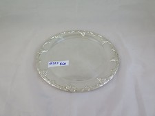 ANTICO PIATTO ARGENTATO DECORATO MOTIVI FLOREALI ART NOUVEAU TRALCI D'UVA R60