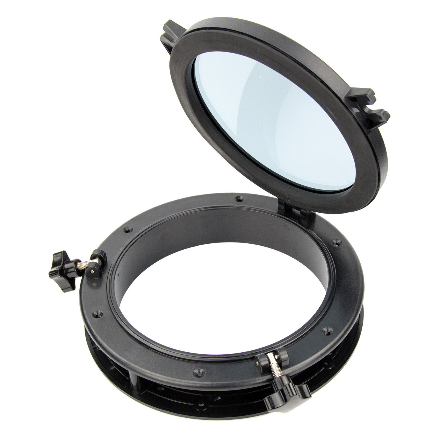 10 inch SEAFLO Boat Porthole Marine Round Hatches RV Windows Portlight ...