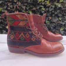 TEYSHA Boho Aztec Embroidered Premium Boots Women's Size 7.5