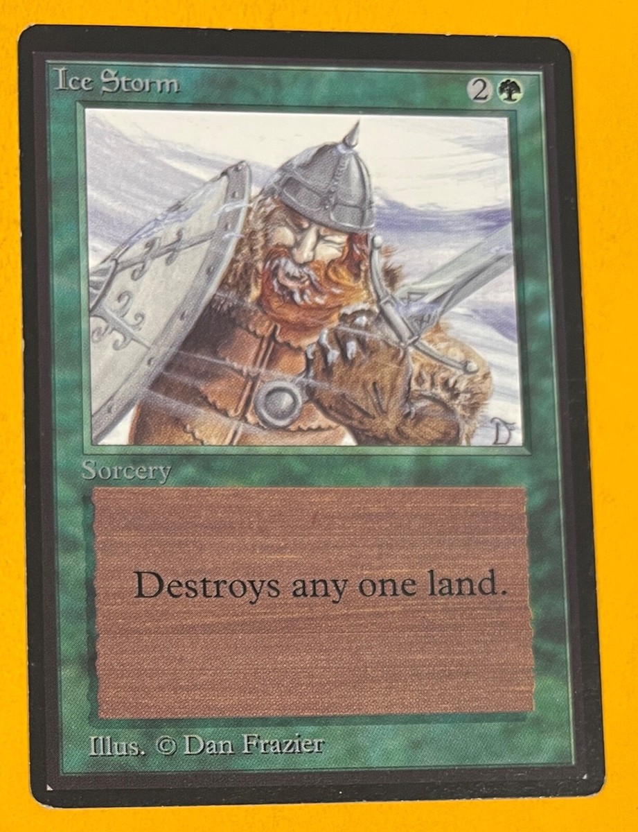 マジック:ザ・ギャザリング Ice Storm beta signed MTG ICE STORM Beta (OldManMTG 007-749) | eBay