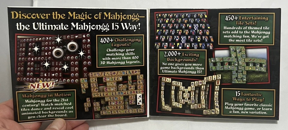 Ultimate Mahjongg 15 [PC CD-ROM WIndows] 15 Great Ways To Play, 400 Layouts - Image 3 of 4