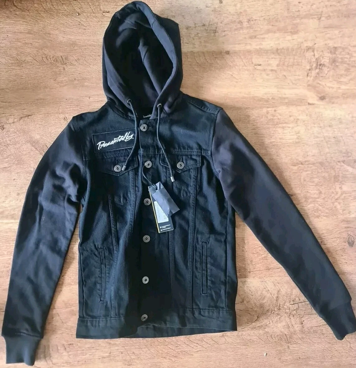 Presented By London Hooded Denim Jacket Size XS BNWT