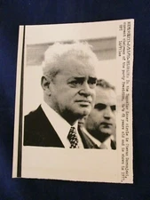 Wire Press Photo 1980 Stevan Doronjski 77' photo Presidium chairman Belgrade