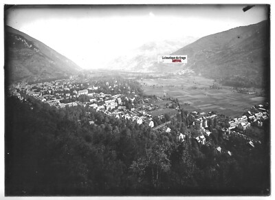 Plaque De Verre Photo Ancienne 13x18 Cm - Positif Noir Et Blanc - Luchon Pyrénées