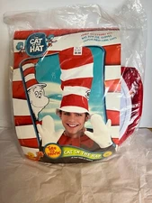 Dr. Seuss Cat in the Hat Adult Size Accessories Kit Hat Gloves and Bow tie