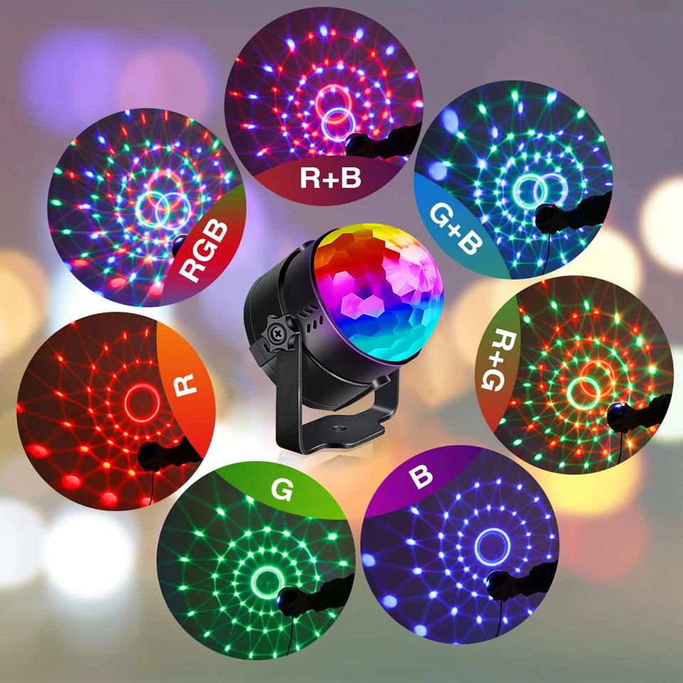 Mini Stage Lighting RGB Projector LED RGB DJ Disco KTV Show Party Light - Image 2 of 4