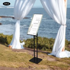Heavy-Duty Pedestal Poster Sign Holder Floor Standing Outdoor and Indoor 5 Pcs