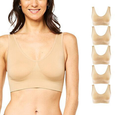 Rhonda Shear Original Seamless Ahh Bra 5-Pack  Comfortable Amazing Award Winning