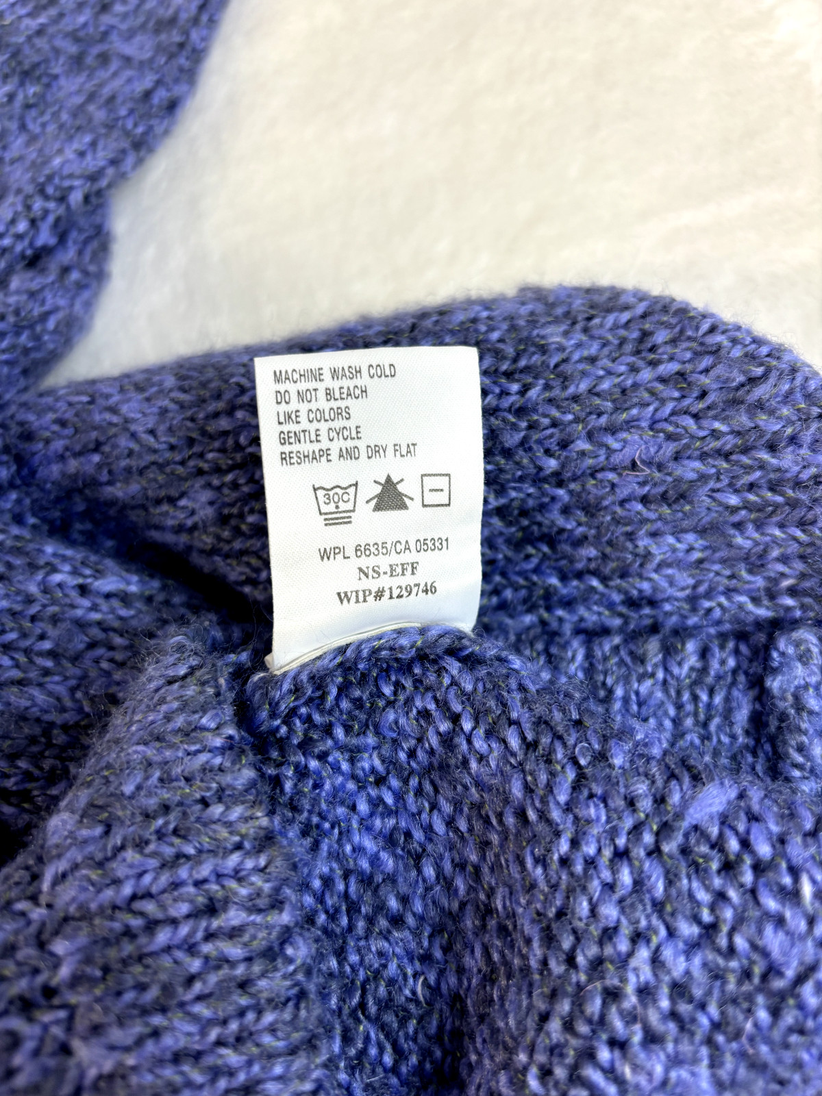 Woolrich Wool Pullover sweater jacket Purple Viol… - image 5