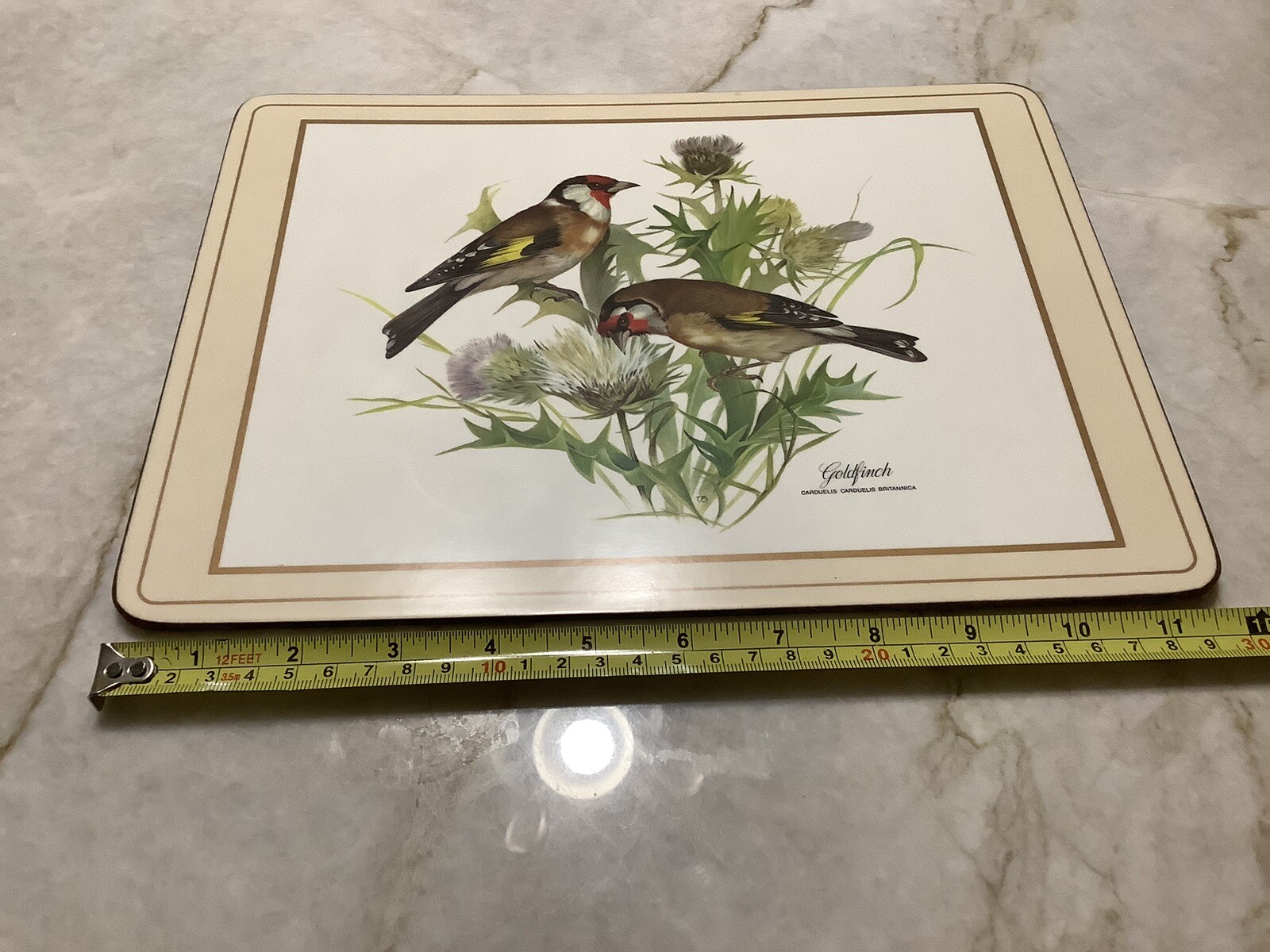 Set of 4 Pimpernel Cork Backing Luncheon Placemats 9x12 Rectangular