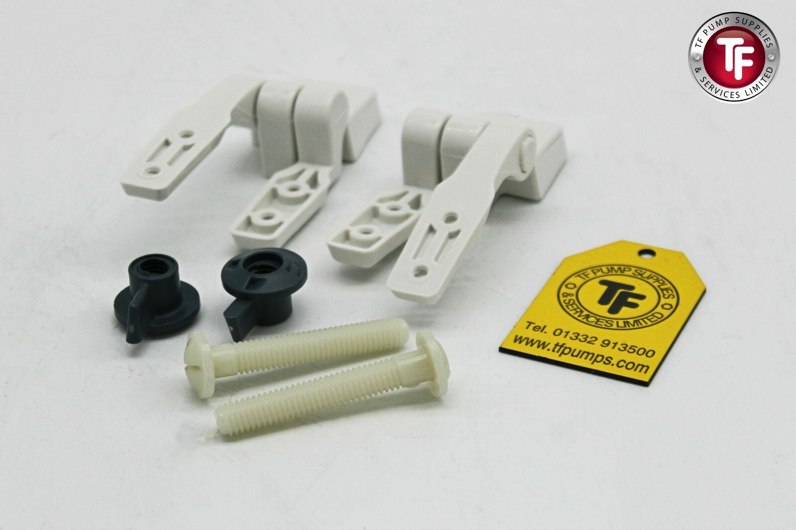 Jabsco Toilet Seat Hinge Set for Compact Wood Seat / Lid Assembly