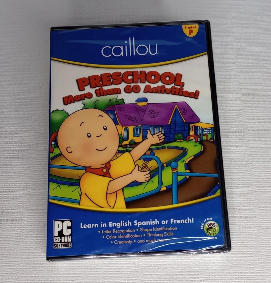 Caillou Preschool 60+ Activities PC CD-ROM 2011 Cosmi New - Image 2 of 4