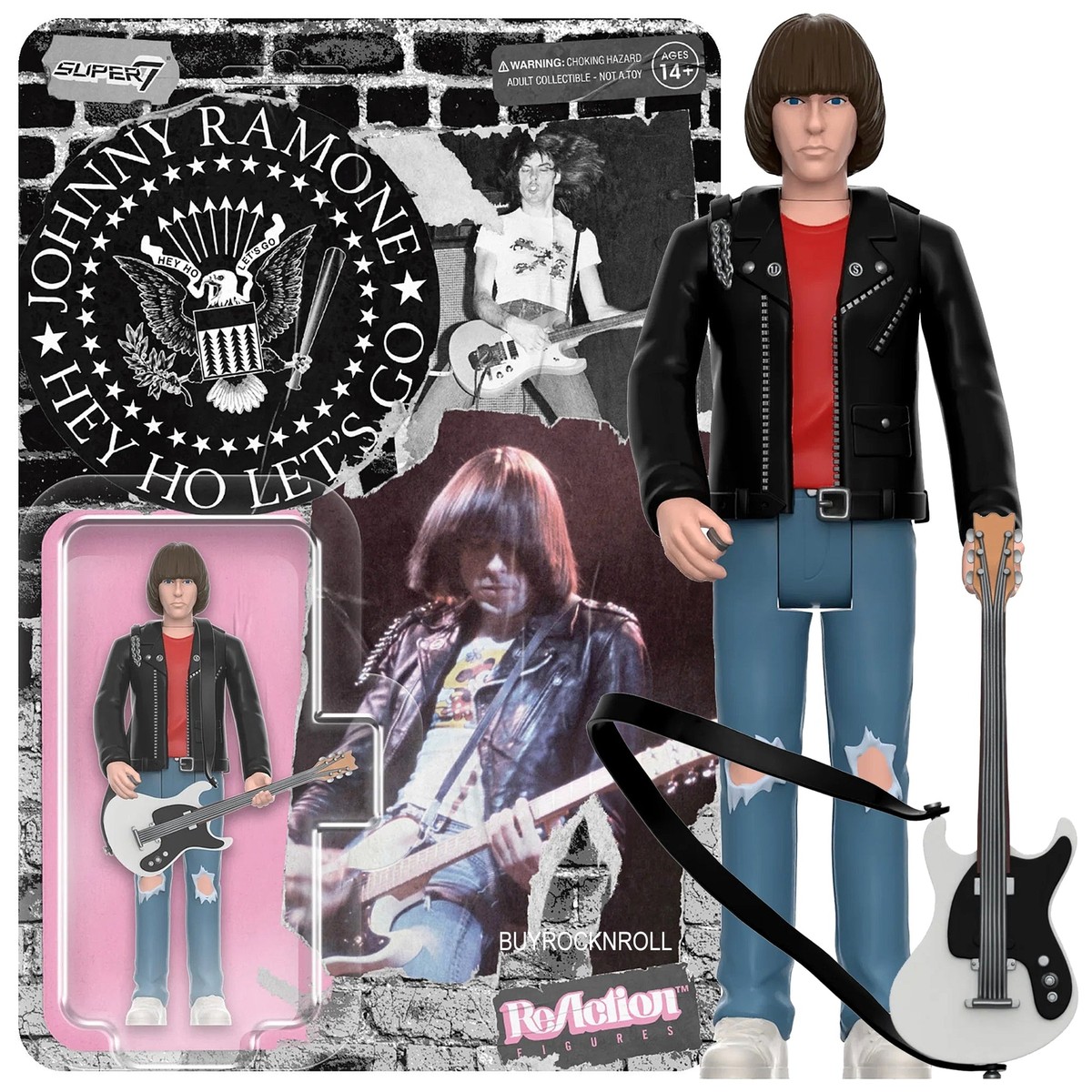 Ramones Collectible Handpicked Super7 Reaction Johnny Ramone