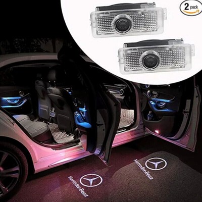 2x LED Ghost Shadow Projector Laser Door Light For AMG CLA CLS 13-2019