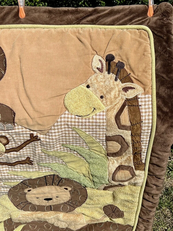 "Corderos e hiedra guardería colgante de pared o manta para cuna bebé animales de la selva 35""x40,5""" Foto 3 de 4