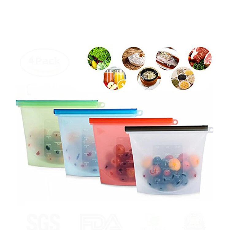 Reusable Silicone Food Storage Bags Leak-Proof Fresh Ziplock Produce Bags 5 pack
Opens in a new wind