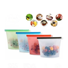 Reusable Silicone Food Storage Bags 6pack