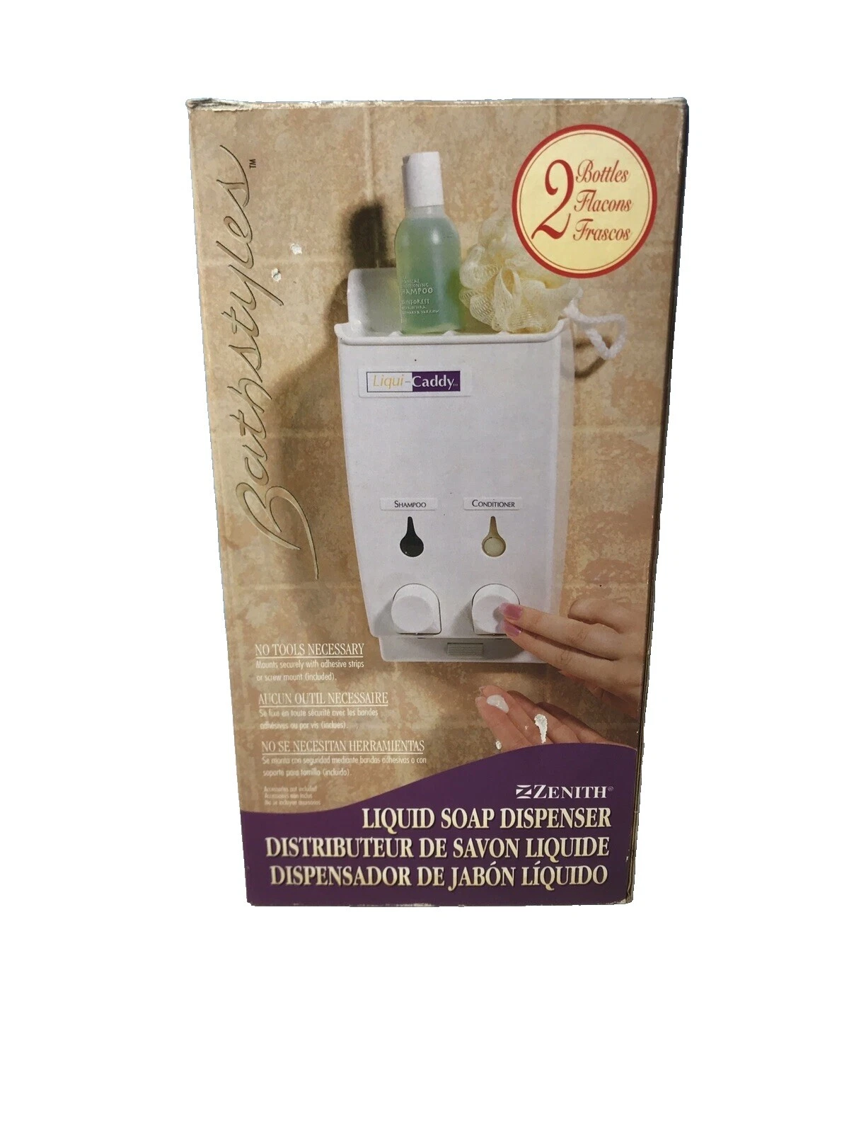 Пластиковые блюда и диспенсеры для мыла для ванной Zenith