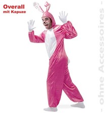 Erwachsenenkostüm Hase in pink-weiß Overall 12142913F