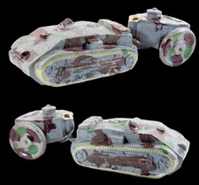 figurine 1930 en PLATRE - BLINDE et CUISINE  / jouet ancien