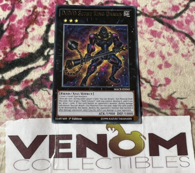 1x (M/NM) - *EURO* D/D/D Stone King Darius - MACR-EN045 Rare 1st Edition YuGiOh