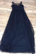 Jenny Yoo Collection Women Gown: Size 2: Black