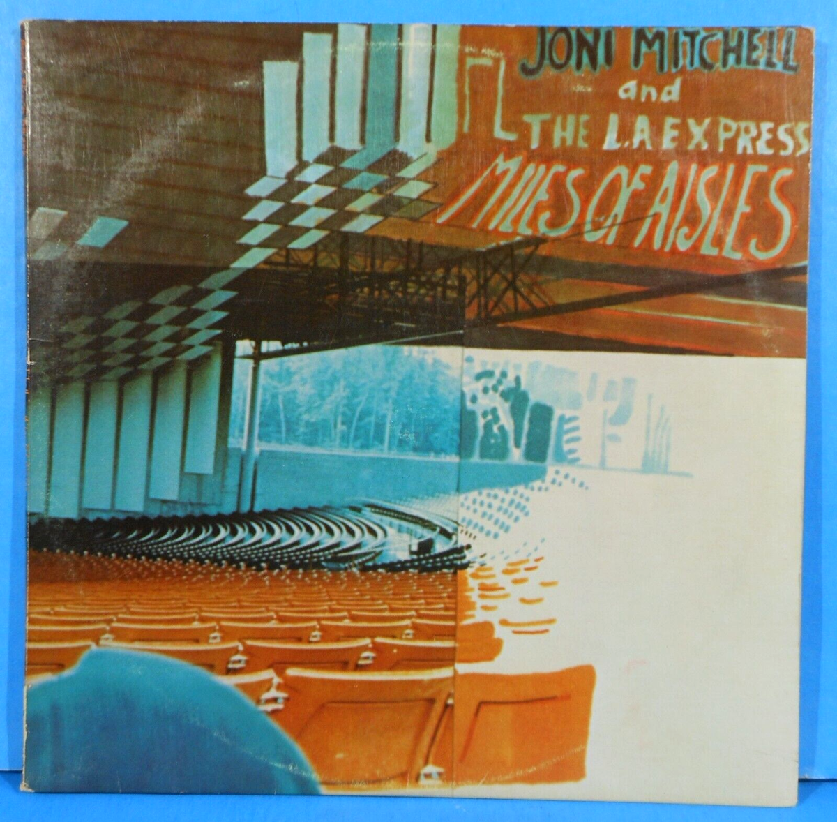 JONI MITCHELL MILES OF AISLES 2X LP 1974 ORIGINAL GREAT CONDITION