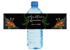 Enchanted Forest water bottle labels Sweet 16 School Dance Quinceanera