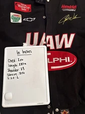 Unisex Vintage Nascar Jerry Nadeau UAW Delphi Racing Jacket US Made Large Chevy
