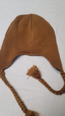 RARE Domo kun knit reversible tassel beanie 2015 y2k 7eleven Domo Kun Knit Beanie Trapper Hat Cap Ear Flaps Braids  main image 4