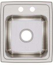 Elkay Lustertone Classic Stainless Steel 15 x 17-1-2 x 5-1-2 Single Bowl Drop-in