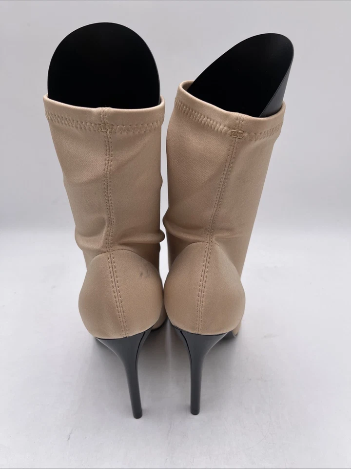 Women’s Call It Spring Peep Toe Ankle Boots Beige Size 7.5 - Image 4 of 4