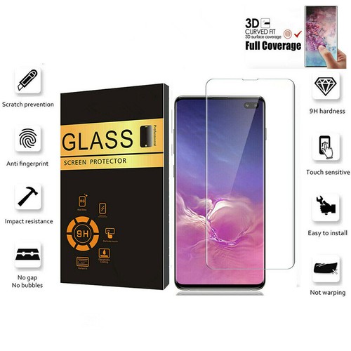 Samsung Galaxy S8/9/10 Plus Note10 Full Cover 3D Tempered Glass Screen Protector - Afbeelding 1 van 2