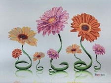 Kit Bead Embroidery DIY Craft Kit Bead Needlepoint Colorful Flowers ta-298