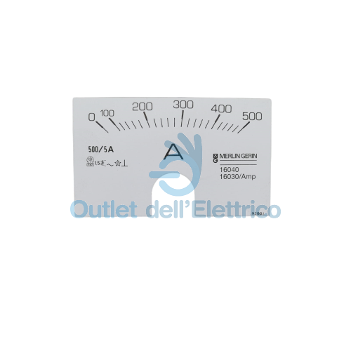 MERLIN GERIN 16040 SCALA 0/500A PER AMPEROMETRO 16030