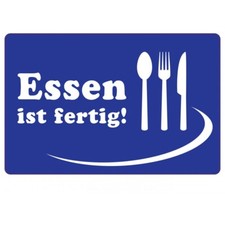 4 Stück Set Tischunterlage Essen ist fertig Tischset Platzdecke Malunterlage