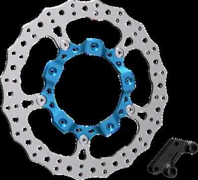 Arlen Ness Full Floating Brake Rotor Kit Blue Harley Road King Special 17-22