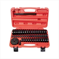 51pc Custom Bushing Bearing Seal Driver Push Press Disc Tool Set 18-65mm Pro Kit
