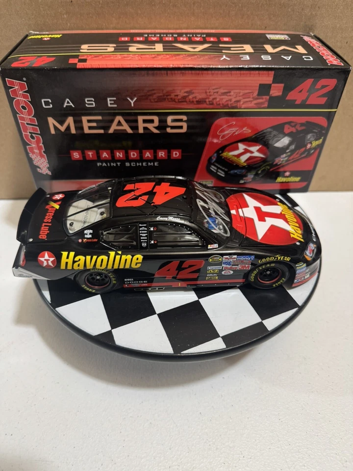 RARO* Autografiado Casey Mears #42 Havoline 2006 1/24 NASCAR Diecast Foto 4 de 4